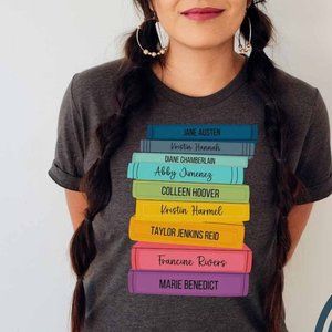 Favorite Books T-Shirt, Personalized Books T-shirt, Book Lover Tees